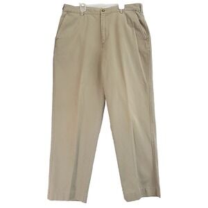 Vtg Brooks Brothers Chino Pants Slacks Flat Front 36x32 Hemmed to 30" Preppy